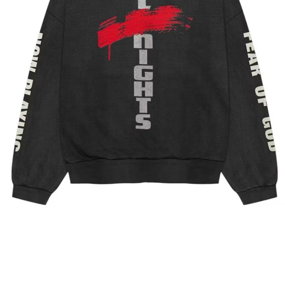 VERY LIMITED EDITION - Fear of God Black and Red Sinners Sweatshirt brand new - Picture 5 of 8
